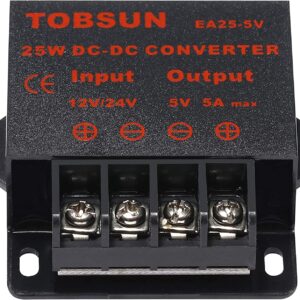 DC-DC Buck Converter 12V 24V Step Down to 5V 5A 25W Voltage Regulator Power Converter Adapter Module Transformer