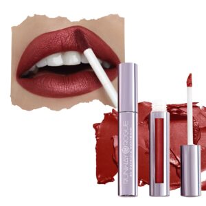 runway rogue pearl glam long wear shimmer liquid lipstick, warm brick-red lipstick with silver and gold shimmer, ‘showtime’