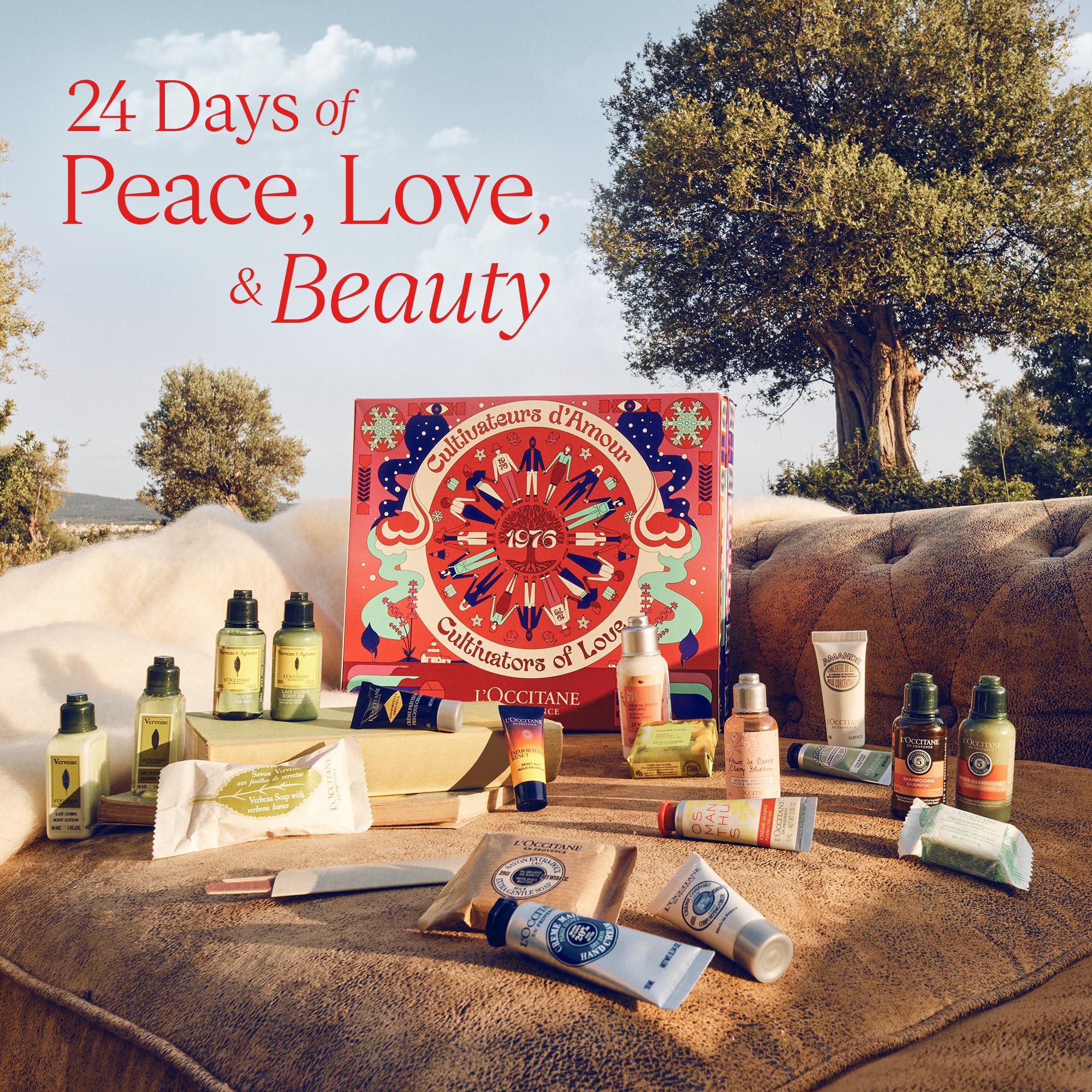 L'OCCITANE 24 Days Of Beauty Classic Holiday Advent Calendar: Gift the Best of what L'Occitane has to Offer your Skin, Body, Hair, Hands and More