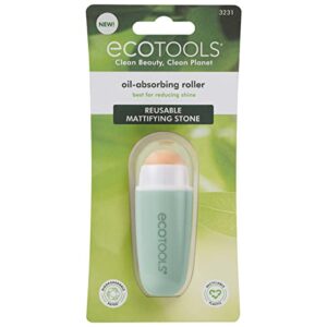 EcoTools Reusable Shine Control Oil Absorbing Facial Roller, Oil Absorbing Volcanic Ash Face Roller, For Oily Skin, Cruelty Free Facial Skincare Tool, Perfect For On The Go, 1 Count