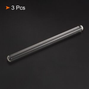 MECCANIXITY 3.3 Borosilicate Glass Stick 11.81" Length 10mm Dia Stir Rod Mixing Tools with Both Ends Round for Lab Kitchen Science 3Pcs