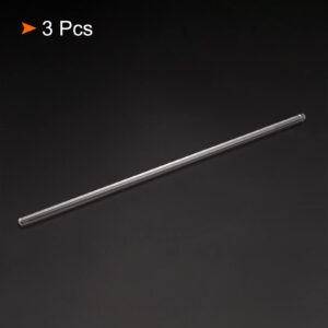 MECCANIXITY 3.3 Borosilicate Glass Stick 9.84" Length 5mm Dia Stir Rod Mixing Tools with Both Ends Round for Lab Kitchen Science 3Pcs