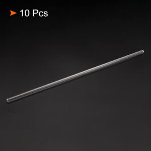 MECCANIXITY 3.3 Borosilicate Glass Stick 11.81" Length 6mm Dia Stir Rod Mixing Tools with Both Ends Round for Lab Kitchen Science 10Pcs