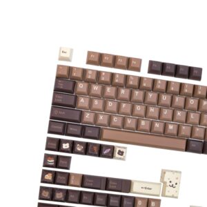 Customize Keycap Little Bear KCA Profile Cherry Ball Cap DYE Sublimation 140 Keys for Cherry MX Switch Mechanical Gaming Keyboard