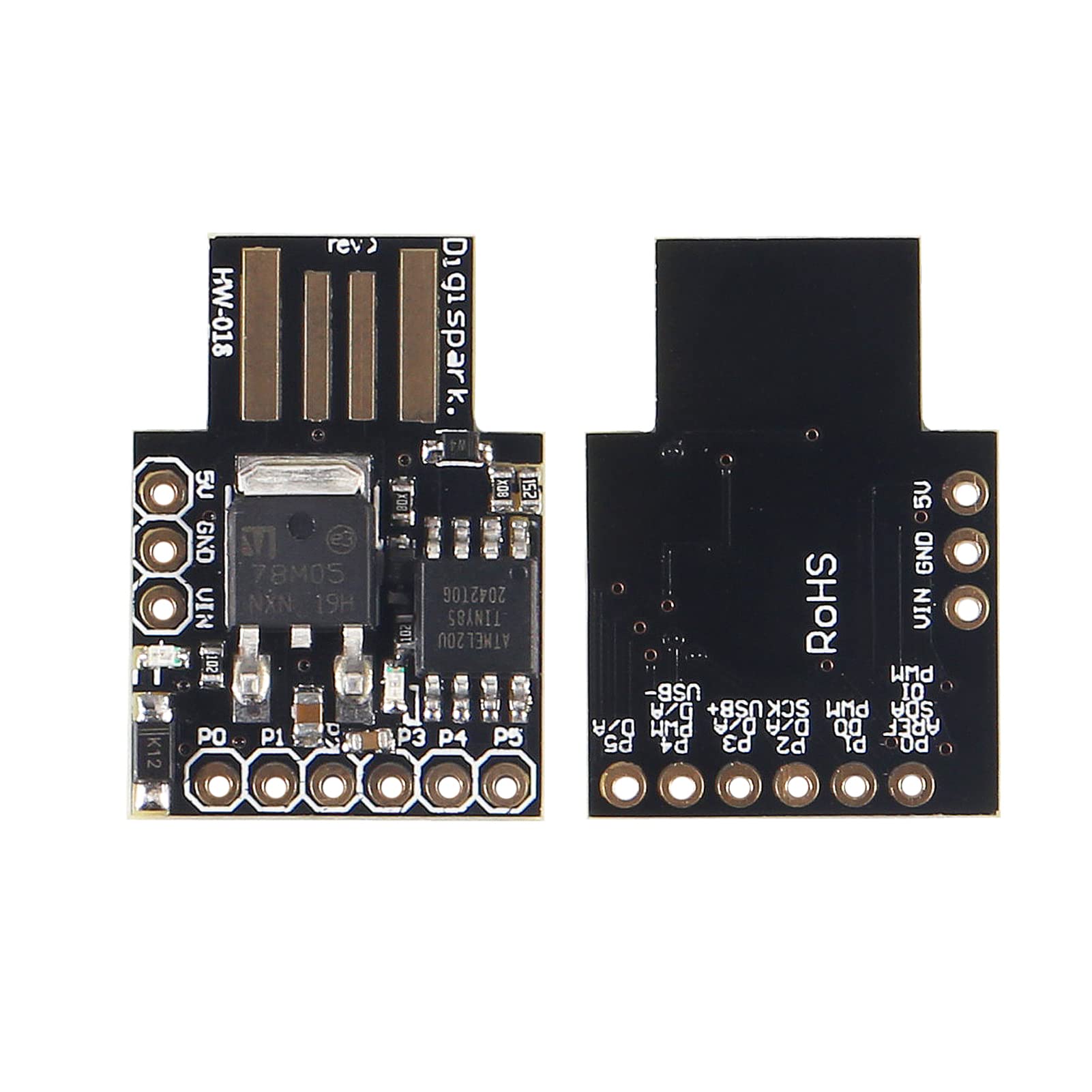 AITIAO 2Pcs Digispark Kickstarter Attiny85 Micro USB Development Board Module