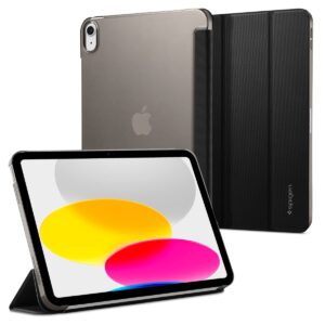 spigen liquid air folio designed for ipad 10.9 inch case ipad 10th generation case (2022) - black