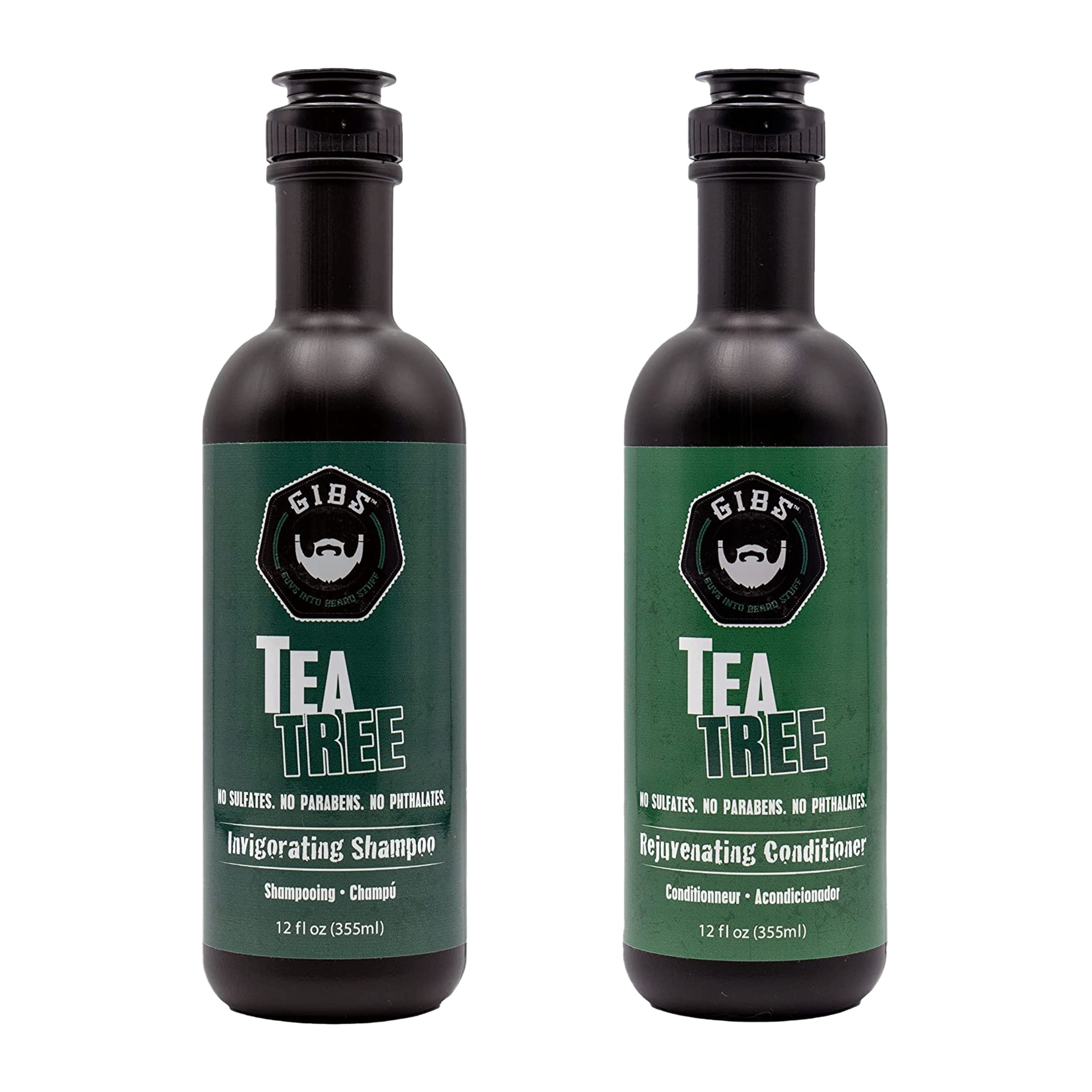 GIBS Tea Tree Shampoo & Conditioner Set, Each 12 fl oz