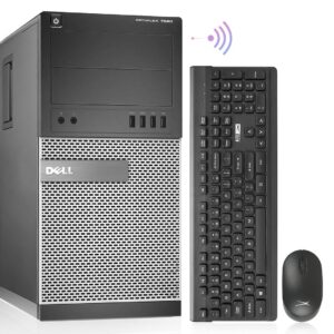 dell optiplex 7020 tower computers pc refurbished desktop,i7 4770 16gb ram 1tb ssd,2tb hdd,ac8260 built-in wifi,dual monitor support,altec wireless keyboard mouse (renewed)