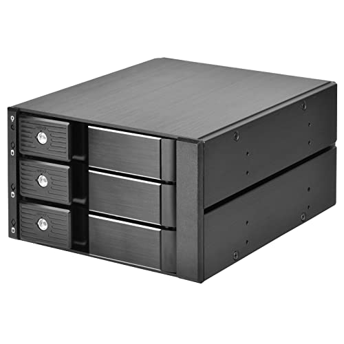 SilverStone FS303-12G Two 5.25" Bay to Three 3.5" SAS-12G / SATA 6Gbit/s trayless hot-swap cage, SST-FS303B-12G