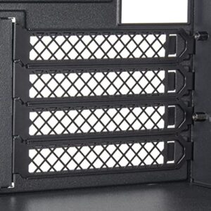 SilverStone Technology AEROSLOTS Gen2 4-Pack Vented Expansion Slot Covers, Black, SST-AEROSLOTS2B