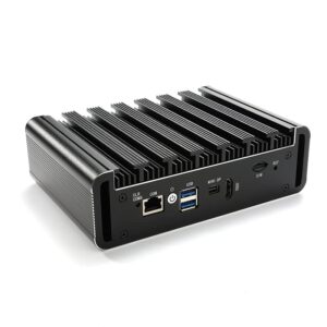 Jasper Lake Celeron N5105 Quad Core Firewall Micro Appliance, Mini PC, Nano PC, Router PC with 8G RAM 128G SSD, 4 RJ45 2.5GBE Port AES-NI Compatible with Pfsense