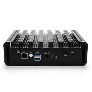 Jasper Lake Celeron N5105 Quad Core Firewall Micro Appliance, Mini PC, Nano PC, Router PC with 8G RAM 128G SSD, 4 RJ45 2.5GBE Port AES-NI Compatible with Pfsense