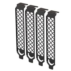 SilverStone Technology AEROSLOTS Gen2 4-Pack Vented Expansion Slot Covers, Black, SST-AEROSLOTS2B