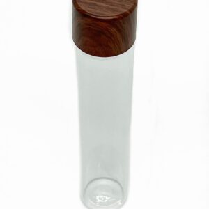 Glass Preroll Vials with Child Resistant Cap - 120mm Glass Tube (6, Mahogony)