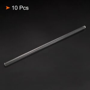 MECCANIXITY 3.3 Borosilicate Glass Stick 11.81" Length 8mm Dia Stir Rod Mixing Tools with Both Ends Round for Lab Kitchen Science 10Pcs