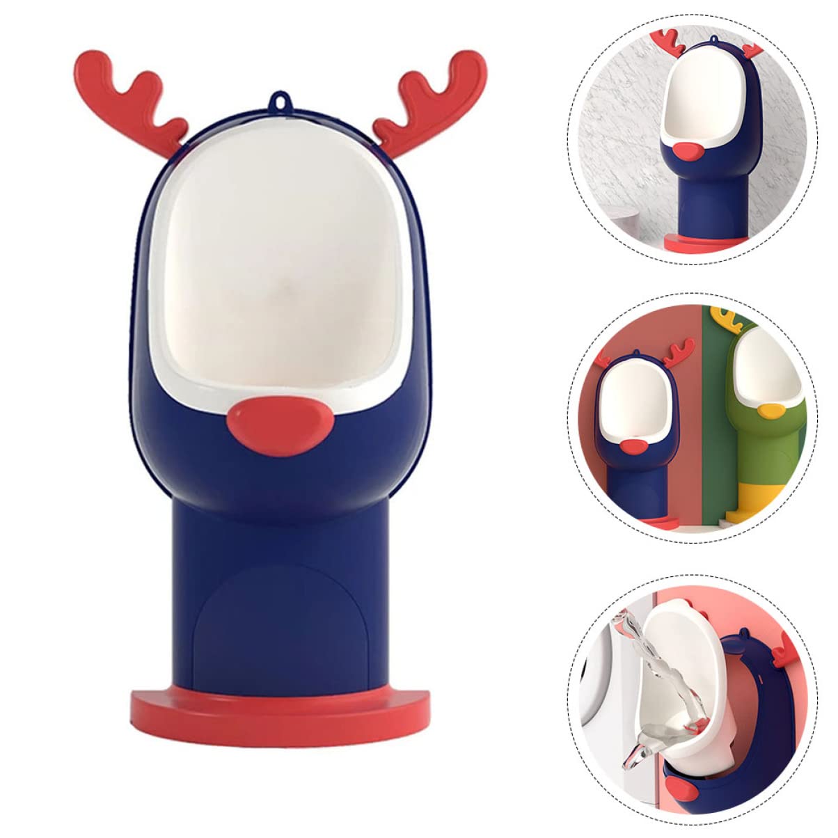 Healeved 1pc Baby Potty Boy Pee Trainer Potty Training Urinal Toddler Pee Toddler Trainer Boy Urinal Groove Pee for Portable Potty Cartoon Animal Potty Pp Travel Rabbit Wall Mounted