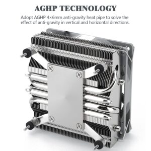 Thermalright AXP90 X47 Low Profile ITX CPU Cooler, 47mm Height, TL-9015 Slim PWM CPU Fan, Computer ITX Heatsink Cooler, for AMD:AM4 AM5/Intel LGA1150/1151/1200/1700