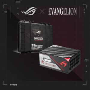 ROG Thor 1000W Platinum II EVA Edition (1000Watt, FullyModular Power Supply, 80+Platinum,Lambda A++Certified,ROG heatsinks,135mm PWM fan, 0dB Mode,OLED Panel,Sleeved Cables,AuraSync, 10 Year Warranty)