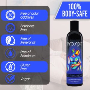 Erospa Hot Tub Aromatherapy Liquid with All-Natural Extracts – 237 ml/8 fl oz – 100% Body-Safe Spa and Hot Tub Fragrances – Vegan, Gluten Free, Parabens Free, Cruelty Free (Attraction)