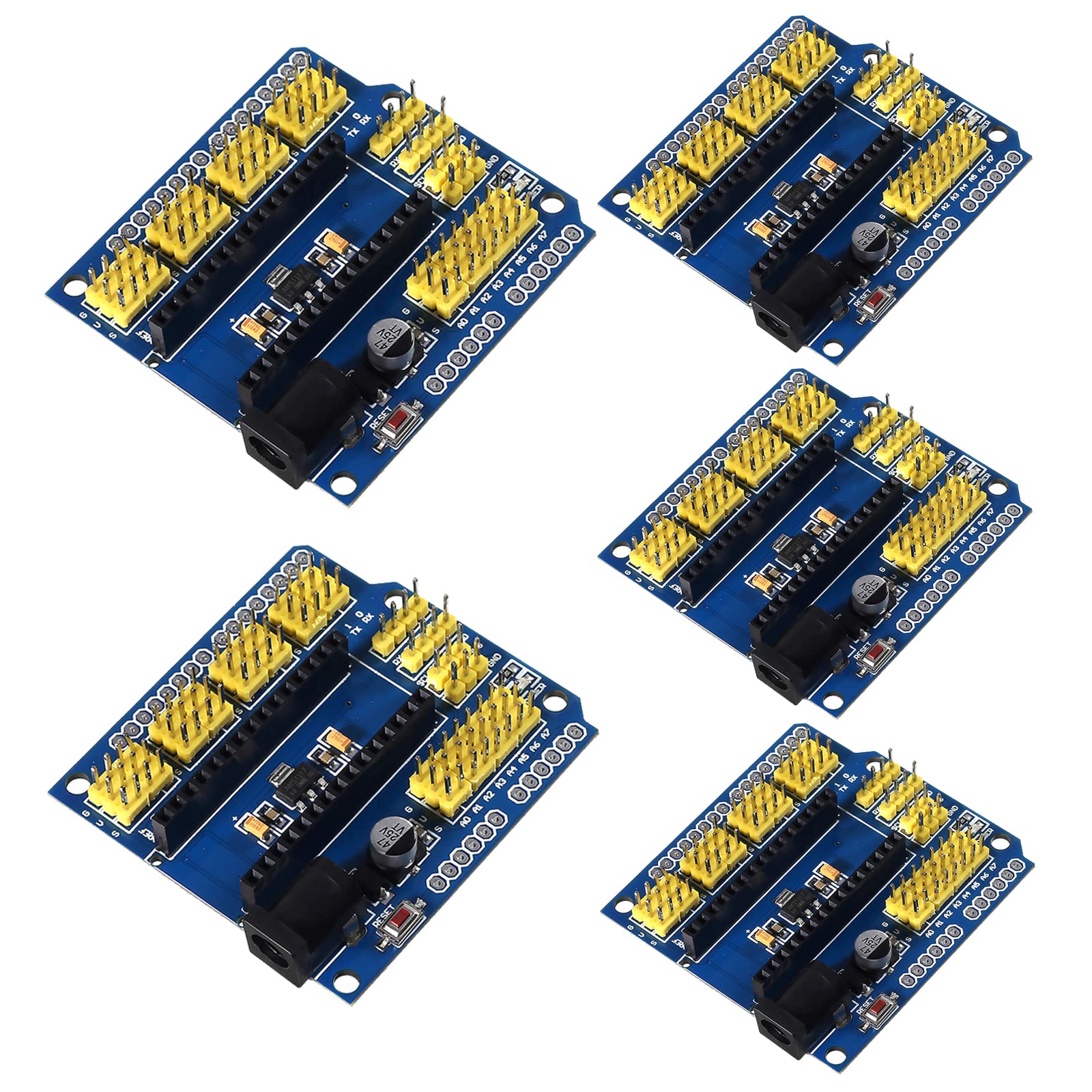 Diitao 5PCS for Nano I/O Expansion Sensor Shield Module for Arduino for Nano V3.0 for Nano Pro 2009