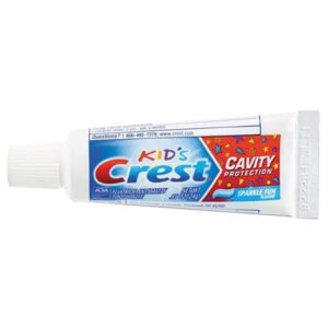 Crest Kids Cavity Protection Toothpaste, Sparkle Fun, Travel Size 0.85 oz (24g) - Pack of 24