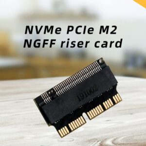 JMT M.2 NGFF Adapter NVMe PCI-E x4 M2 to SSD Compatible with A-pple Laptop,Mac-Book Air Pro 2013 2014 2015 A1465 A1466 A1502 A1398 (2Pcs)