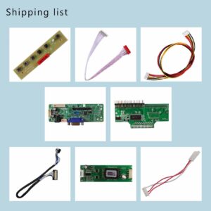 FanyiTek VGA LCD Controller Board for 6.5 inch 640x480 G065VN01 V1 31pin 2CCFL Backlight CMOS TTL LCD Screen