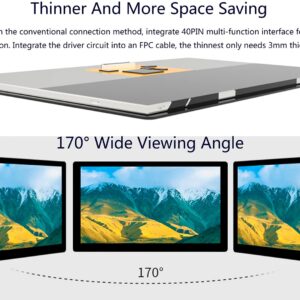 waveshare 7inch IPS Capacitive Touch Display 1024x600 Pixel, Integrated Thin and Light LCD with Adapter Board, for Raspberry Pi/Jetson Nano/Windows/PC, Support Windows/Linux/Android