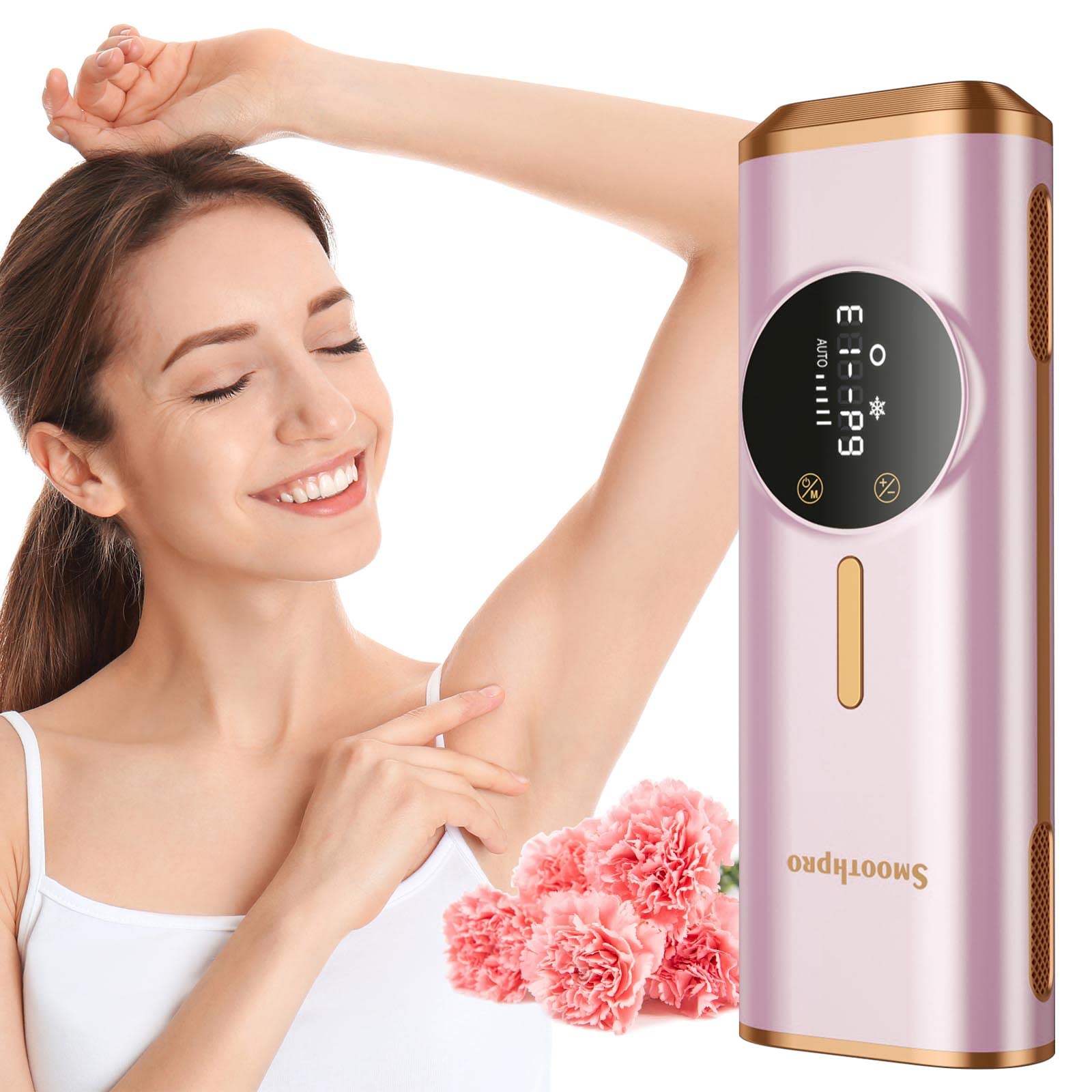 Advanced IPL Laser Hair Removal Device Permanent | Women Men Tailored Home Use Hair Remover Machine Fastest SAPPHIRE Cooling System for Safe Efficient Face Body Hairless Results, Unlimited Flashes