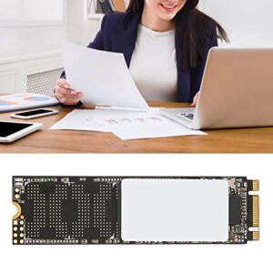 Gaeirt Laptop M.2 NGFF SSD, PCB Material SSD for Laptop Quiet Operation Low Temperature 128G Cache for Home for Office