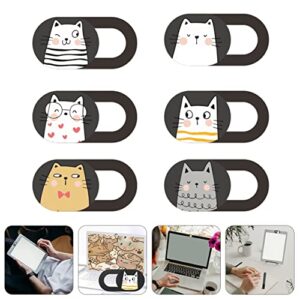 SOLUSTRE Computer Camera Cover Slide 6pcs/ Set Webcam Phone Webcam Cover Tablet Camera Privacy Cover Laptop Webcam Cover Privacy Cover Slide Laptop Camera Hide Cover