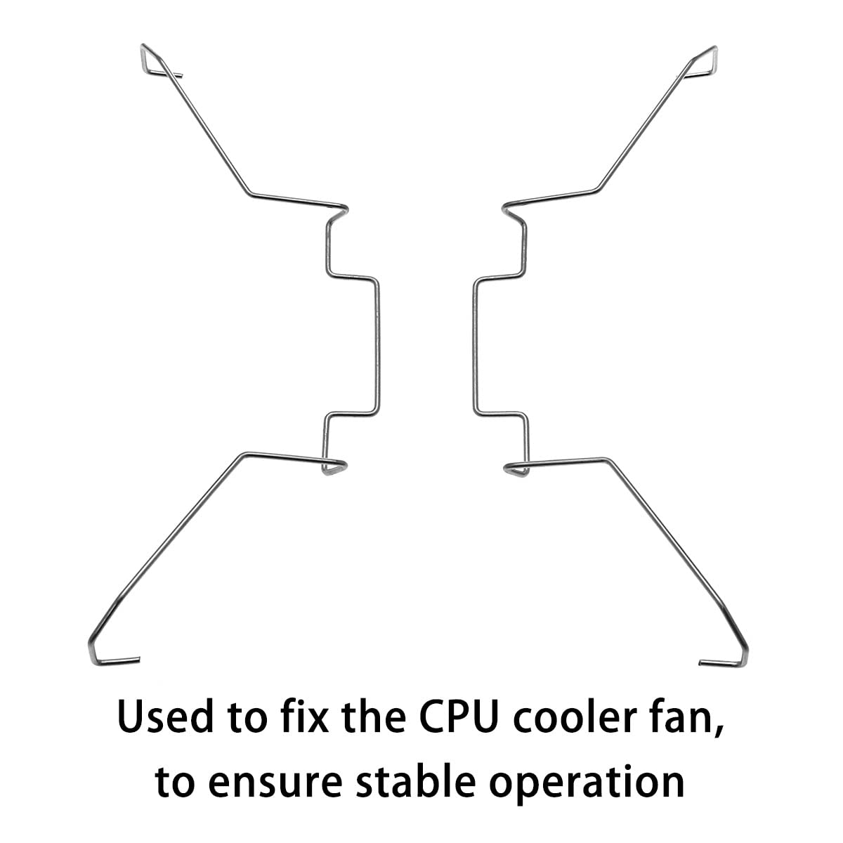 DGHAOP 4pcs Computer Mainboard CPU Radiator Fan Fixing Clip Computer Cooling Accessories, 12CM Wire Buckle Upper Hook Type