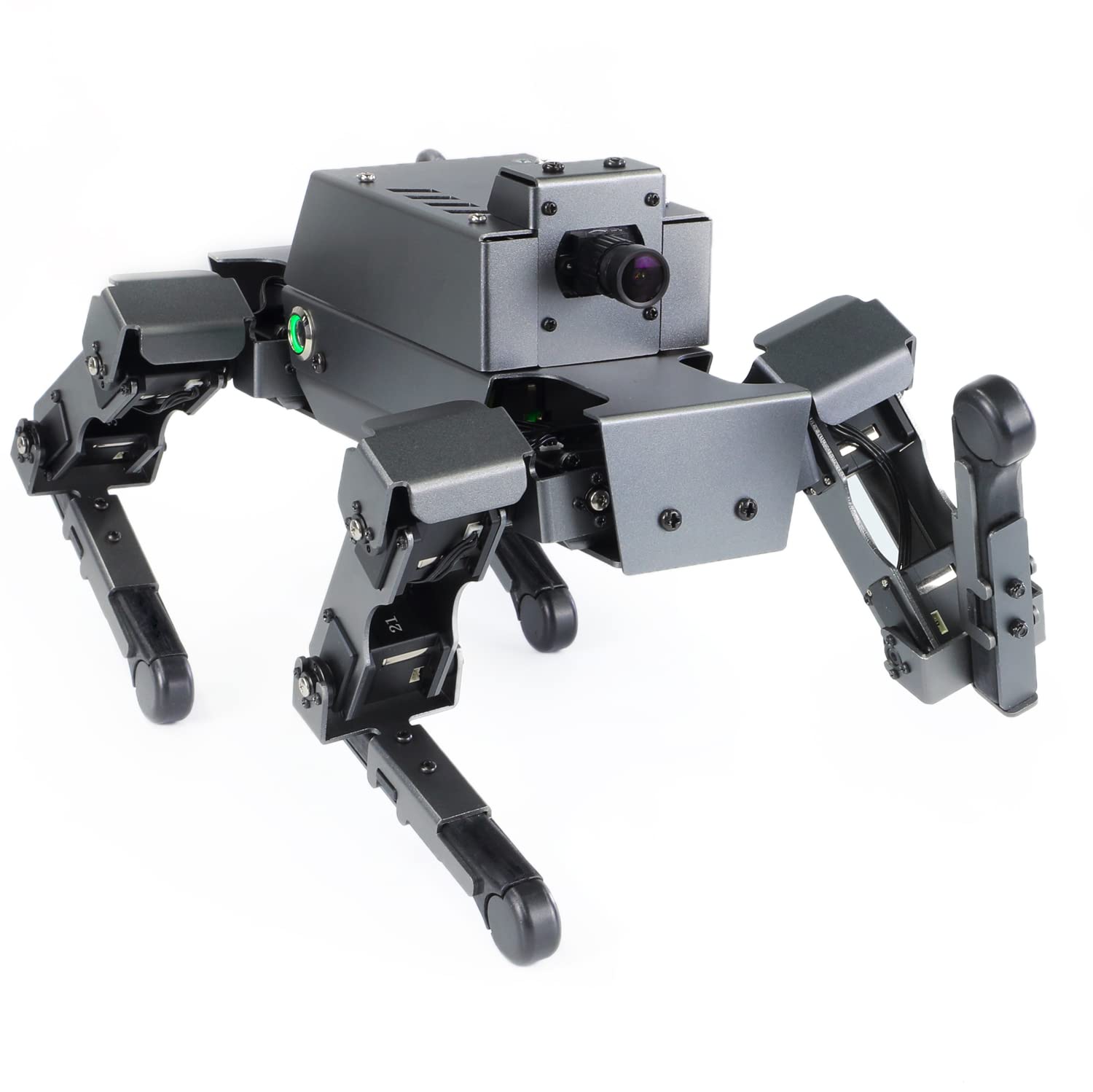 Yahboom Smart Robot Dog Raspberry Pi5 Adults AI Python Programmable 12 Joints Bionic Mechanical Dog Face Color Recognition OpenCV without Lidar (DOGZILLA S1 with Pi5-4G)