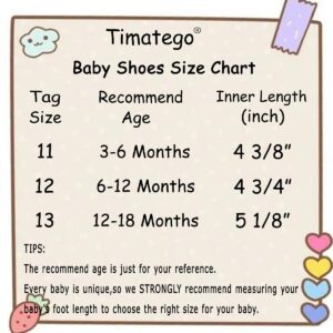 Timatego Newborn Baby Boys Girls Cozy Fleece Booties with Grippers Stay On Slipper Socks Infant Toddler Crib Winter Shoes for Boys Girls (30 black,0-6 monthst infant)