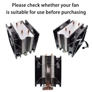 DGHAOP 4pcs Computer Mainboard CPU Radiator Fan Fixing Clip Computer Cooling Accessories, 12CM Wire Buckle Upper Hook Type