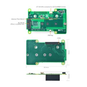 WayPonDEV NVMe SSD Adapter for NanoPi M4 LPDDR3 Rockchip RK3399 Single Board Computer