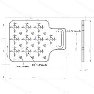 Alvins Camera Cheese Plate Universal Mounting Plate for ARRI Alexa| Mini LF| RED Camera