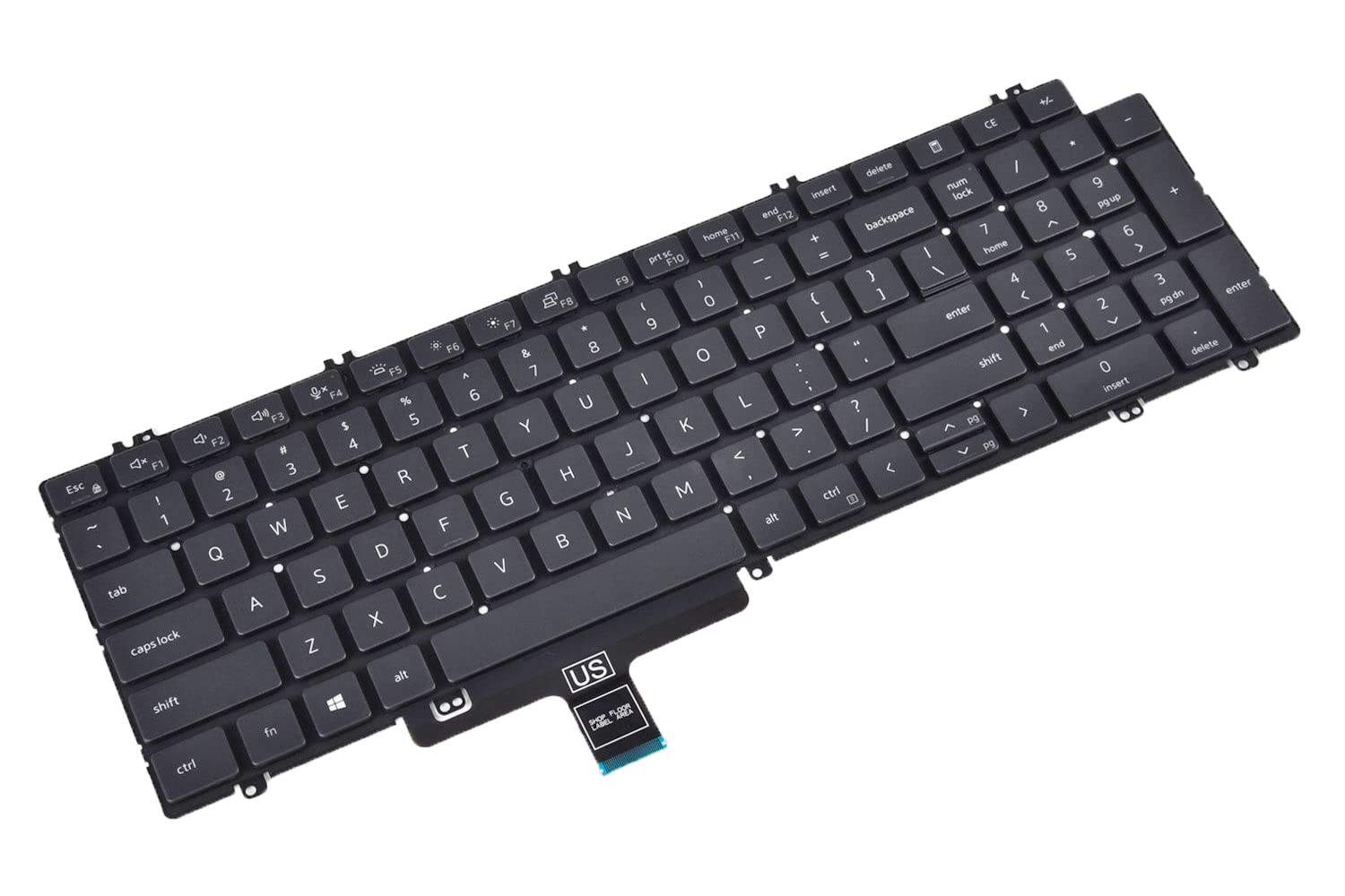 Replacement Keyboard for Dell Latitude 5520 5530 5540 5521 5531, Precision 3560 3570 3580 3561 3571 3581 Laptop with Backlit US Layout P/N: N7N16 0N7N16