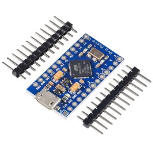 Diitao 2PACK Pro Micro 5V 16MHz Atmega32U4 Bootloadered IDE Micro USB Pro Micro Development Board Microcontroller Pro Micro Serial Connection with 2-Row Pins Header