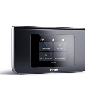 Titan Mobile | 4G LTE WiFi Mobile Hotspot | Global Coverage | Up to 10 Connected Devices | Rapid Carrier Switch Technology | All Three Major Carriers | New Cloud SIM Technology, No SIM Card Needed