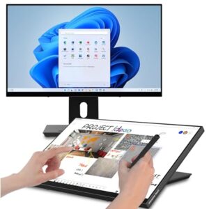 Ideao Hub 24” Interactive Whiteboard, QHD 10-Point Touchscreen Display with MPP2.0 Compatibility for Office and Classroom, Enhance Collaboration, Online Training, and Learning (Includes Stand)