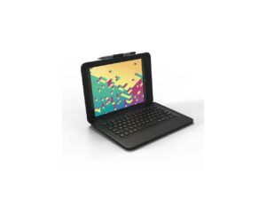 zagg rugged pro connect for apple ipad 10.2" | water resistant, keyboard & case combo w/interlocking keys - black