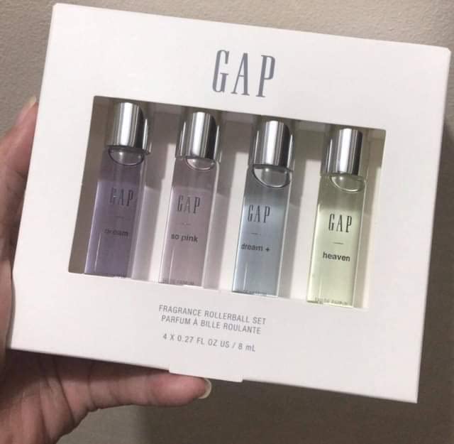 Gap Rollerball Perfume Set (Dream, Dream+, Heaven, So Pink) 8 mL each, 3.75 ounces