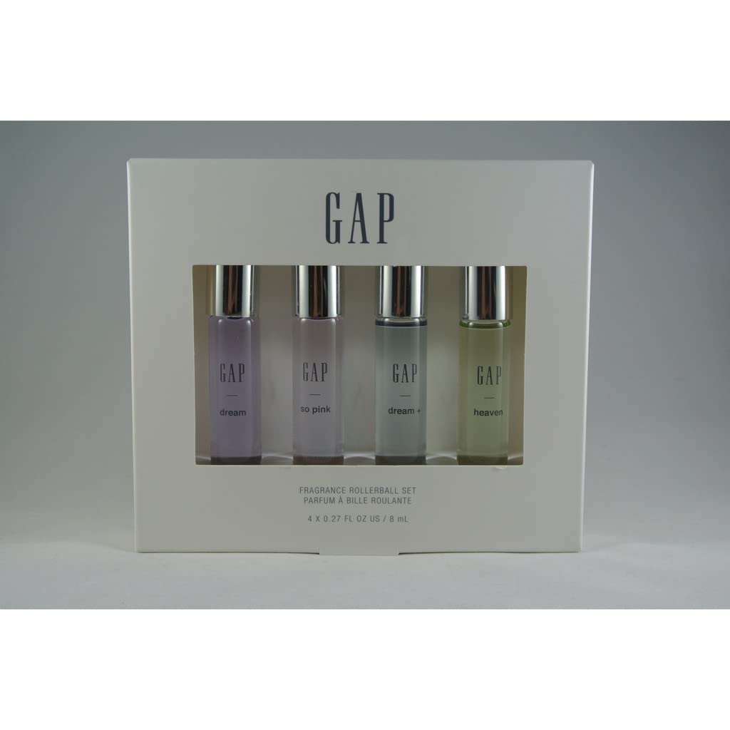 Gap Rollerball Perfume Set (Dream, Dream+, Heaven, So Pink) 8 mL each, 3.75 ounces