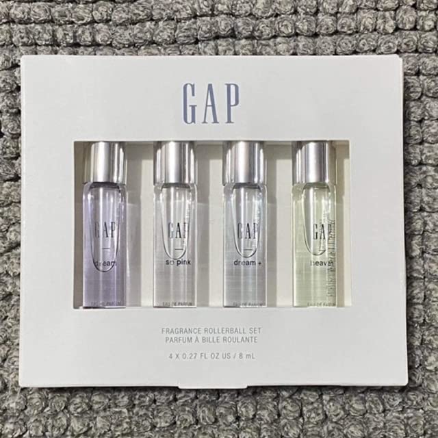 Gap Rollerball Perfume Set (Dream, Dream+, Heaven, So Pink) 8 mL each, 3.75 ounces