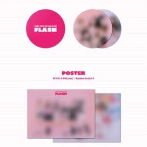 DREAMUS ROCKET PUNCH FLASH 2nd Single Album CD+Poster+Photobook+Photocard+Sticker+Message card+Tracking, Pink