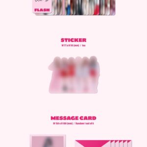 DREAMUS ROCKET PUNCH FLASH 2nd Single Album CD+Poster+Photobook+Photocard+Sticker+Message card+Tracking, Pink