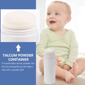 FOMIYES Loose Powder Containers Powder Powder Puff Box talcum Powder Bottle Body Powder Container with Puff Loose Powder Bottle for Body Powder Makeup Powder Container Puffs