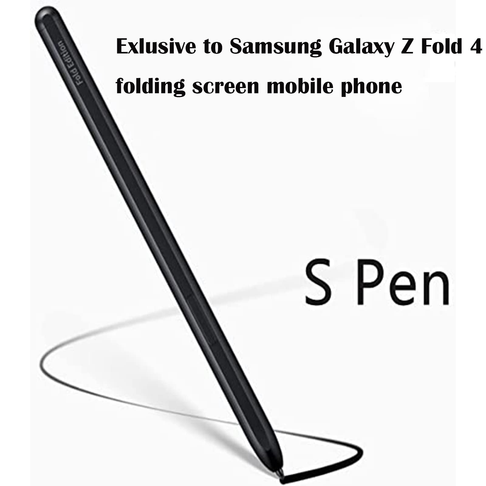 Galaxy Z Fold 4/3/5 S Pen Fold Edition for Samsung Galaxy Z Fold 3/4/5,EJ-PF946BBEGUS,with Replacement Tips/Nibs (Black)