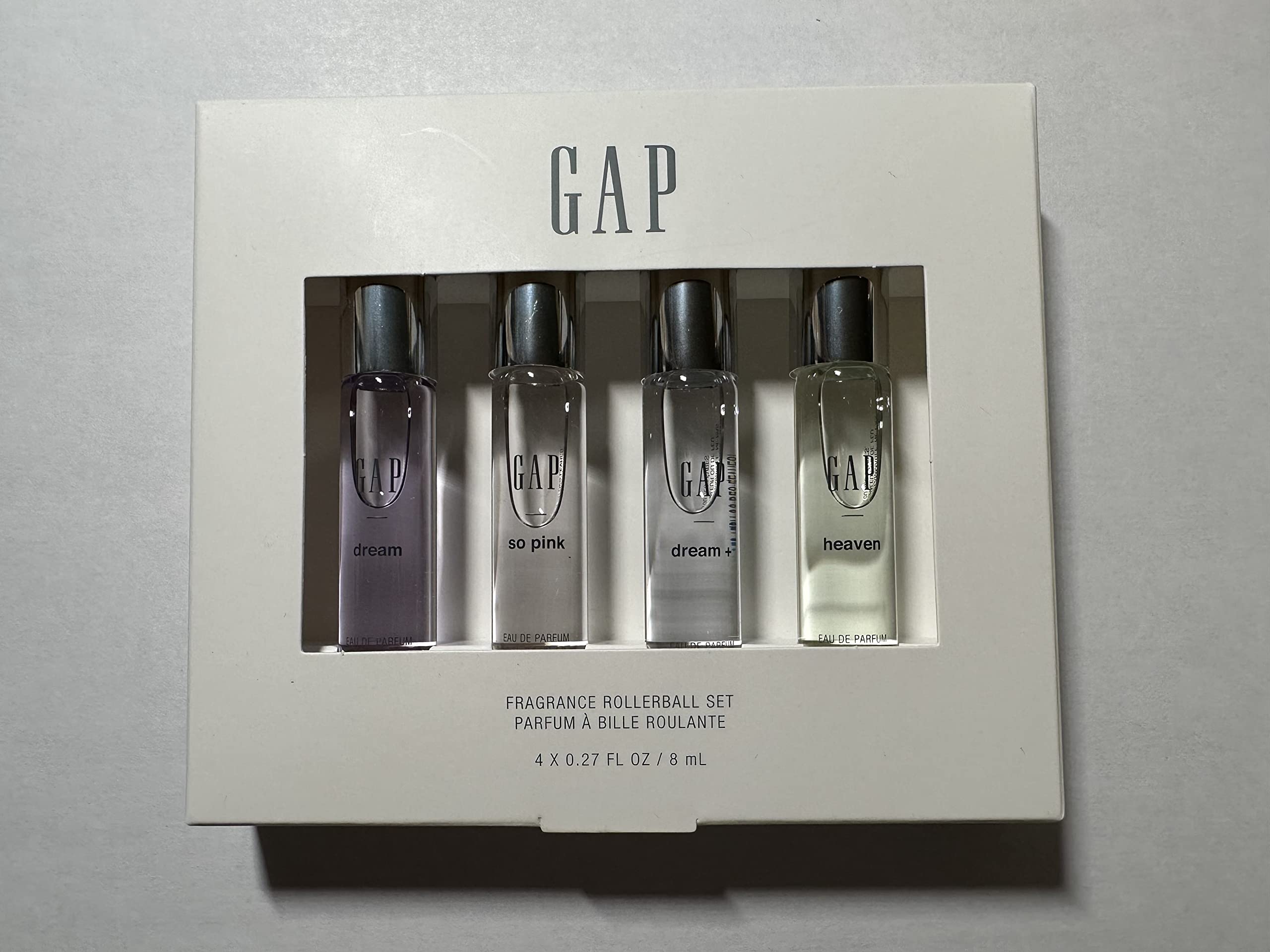 Gap Rollerball Perfume Set (Dream, Dream+, Heaven, So Pink) 8 mL each, 3.75 ounces